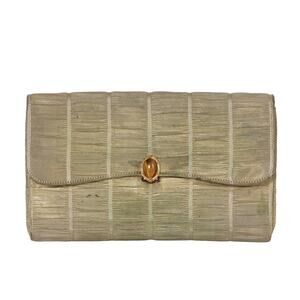 Gucci gold lamé clutch